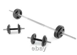 100LB Black Cast Iron Standard Weight Plate Sets Both Dumbbell and Barbell