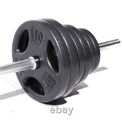 100LB Black Cast Iron Standard Weight Plate Sets Both Dumbbell and Barbell