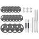 100lb Black Cast Iron Weight Plate Set For Dumbbells And Barbells, New