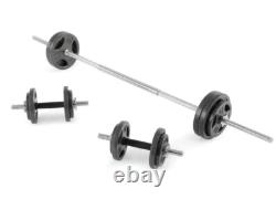 100LB Cast Iron Standard Weight Plate Sets Both Dumbbell and Barbell Gym Home