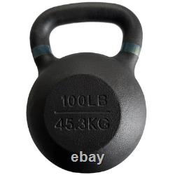 100 lb Cast Iron Kettlebell for Strength Training & Conditioning Workouts