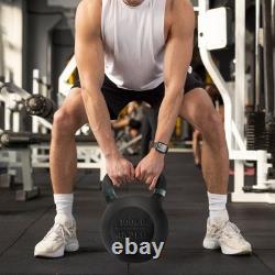 100 lb Cast Iron Kettlebell for Strength Training & Conditioning Workouts