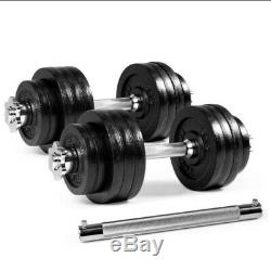 100 lb Combined Adjustable Dumbbell weights set with Dumbbell Connector Yes4ALL