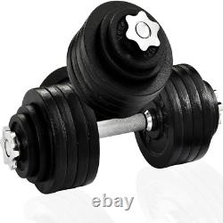 105 Lbs Adjustable Dumbbell Weight Set for Home Gym, Cast Iron Dumbbell, Pair