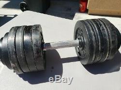105lbs (52.5 pair) Adjustable Cast Iron Dumbbell Weight Set