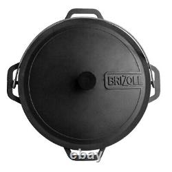 10 L Cast Iron Kazan 14.1 WOK Deep Pan Pilaf Lagman Uzbeki Cauldron