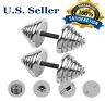 (110lb /66lb) Adjustable Weight Cast Iron Dumbbell Barbell Kit Home Workout Tool