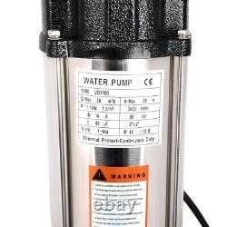110V 1.5HP Sump Pump Industrial Sewage Cutter Grinder Cast iron Submersible New