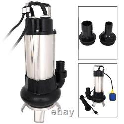 110V 1.5HP Sump Pump Industrial Sewage Cutter Grinder Cast iron Submersible New