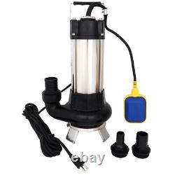 110V 1.5HP Sump Pump Industrial Sewage Cutter Grinder Cast iron Submersible New