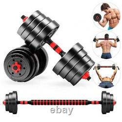 110lb Dumbbell Set Adjustable Dumbbells weights cap 552 50kg NEW Weight