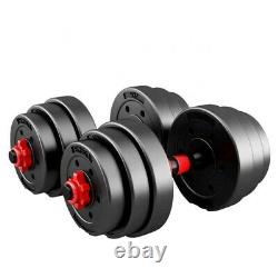 110lb Dumbbell Set Adjustable Dumbbells weights cap 552 50kg NEW Weight