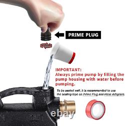 115Volt 1/2HP 1500 GPH Heavy Duty High Pressure Cast Iron Casing Water