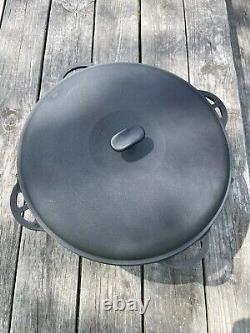 12L Cast Iron Cauldron Kazan WOK with Lid