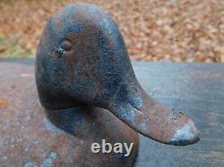 12.5 Antique Cast Iron Sink Box Duck Decoy 4.10 Lbs