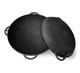 12 L Cast Iron Cauldron For Camping Kazan With Lid Frying Pan Lagman