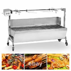 132LBS Big Roast Machine BBQ Spit Roaster Rotisserie Grill Roasting Pig Roaster