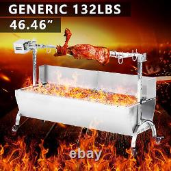 132LBS Big Roast Machine BBQ Spit Roaster Rotisserie Grill Roasting Pig Roaster