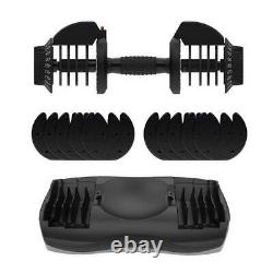 17 Weight Levels Adjustable Dumbbell 11 to 71 lbs range with 5.5 lbs increment