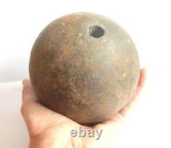 1854 year Crimean War siege of Silistra 5 / 14.53 lbs cast iron cannon ball