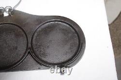 1889 Mrs. Shaeffer's Cast Iron Flip Flop Three Pancake Cake Griddle Canton, OH