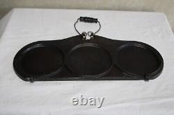 1889 Mrs. Shaeffer's Cast Iron Flip Flop Three Pancake Cake Griddle Canton, OH