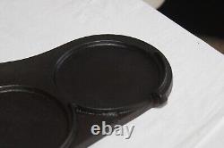 1889 Mrs. Shaeffer's Cast Iron Flip Flop Three Pancake Cake Griddle Canton, OH