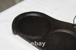 1889 Mrs. Shaeffer's Cast Iron Flip Flop Three Pancake Cake Griddle Canton, OH