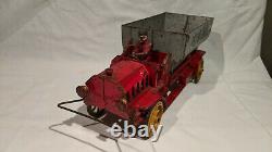 1915-1920's HUBLEY COAL DUMP TRUCK, MASSIVE 15.5 INCHES, 8 LB. 8.5 OUNCES