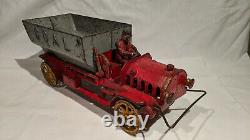 1915-1920's HUBLEY COAL DUMP TRUCK, MASSIVE 15.5 INCHES, 8 LB. 8.5 OUNCES