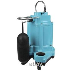 1/3 HP Heavy Duty Cast Iron Automatic Submersible Sump Pump Wastewater Removal
