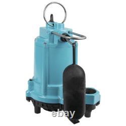 1/3 HP Heavy Duty Cast Iron Automatic Submersible Sump Pump Wastewater Removal
