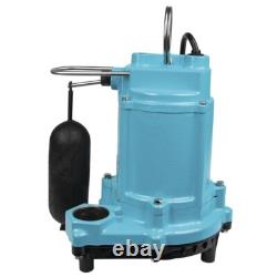 1/3 HP Heavy Duty Cast Iron Automatic Submersible Sump Pump Wastewater Removal