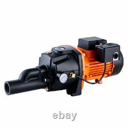 1 HP Cast Iron Convertible Well Jet Pump, Deep Well Pump With Ejector Kits