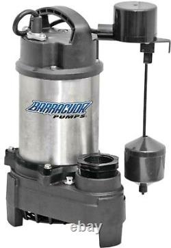 1 HP Professional Cast Iron Stainless Steel Float Switch Sump Effluent Pump