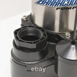 1 HP Professional Cast Iron Stainless Steel Float Switch Sump Effluent Pump