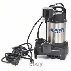 1 HP Professional Cast Iron Stainless Steel Float Switch Sump Effluent Pump