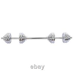 1 Pair Adjustable Dumbbells Barbell Set Gym Strength Weight Cast Iron 66/110 lbs