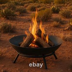 22 in Raised Cast Iron Fire Pit Bowl with Stand by Sunnydaze 22 in Raised Cast Iron Fire Pit Bowl with Stand by Sunnydaze