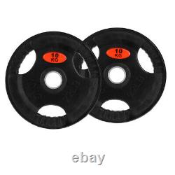 22lb2 Olympic Barbell Plates Cast Iron Weightlifting Weights Training 2 Pair