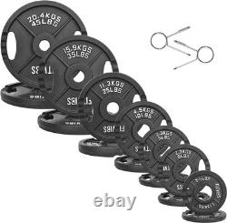 255Lbs Olympic Cast Iron Weight Plates Corrosion Resistant Design