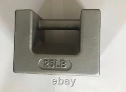 25LB CAST IRON CALIBRATION WEIGHT CLASSF certified by NIST recognized lab