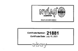 25LB CAST IRON CALIBRATION WEIGHT CLASSF certified by NIST recognized lab