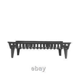27 In. Cast Iron Heavy-Duty Fireplace Grate with 4 In. Clearance