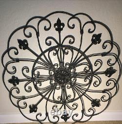 29 Iron Metal Work Hanging Wall / Gate Art French Decor Antique Weighs 13 Lb