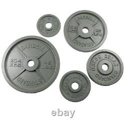 2PCS 5/10/25/35LB Plates 2-Inch Grip Weight Plate Barbells & Barbell Bar