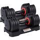 2pcs Adjustable Dumbbells Set Pairs 50lbs Weights Of Exercises Home Gym Workout