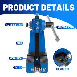 2T Heavy Duty Cast Iron Desktop Punch Press Machine Benchtop Arbor Press, Blue