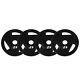 2/4pcs 25 Lb Weight Plates 2 Inch Cast Iron Olympic Barbell Plates For Home Gym