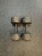 (2) 50 Lb Vintage York Roundhead Dumbbells Great Condition/ Straight Handles